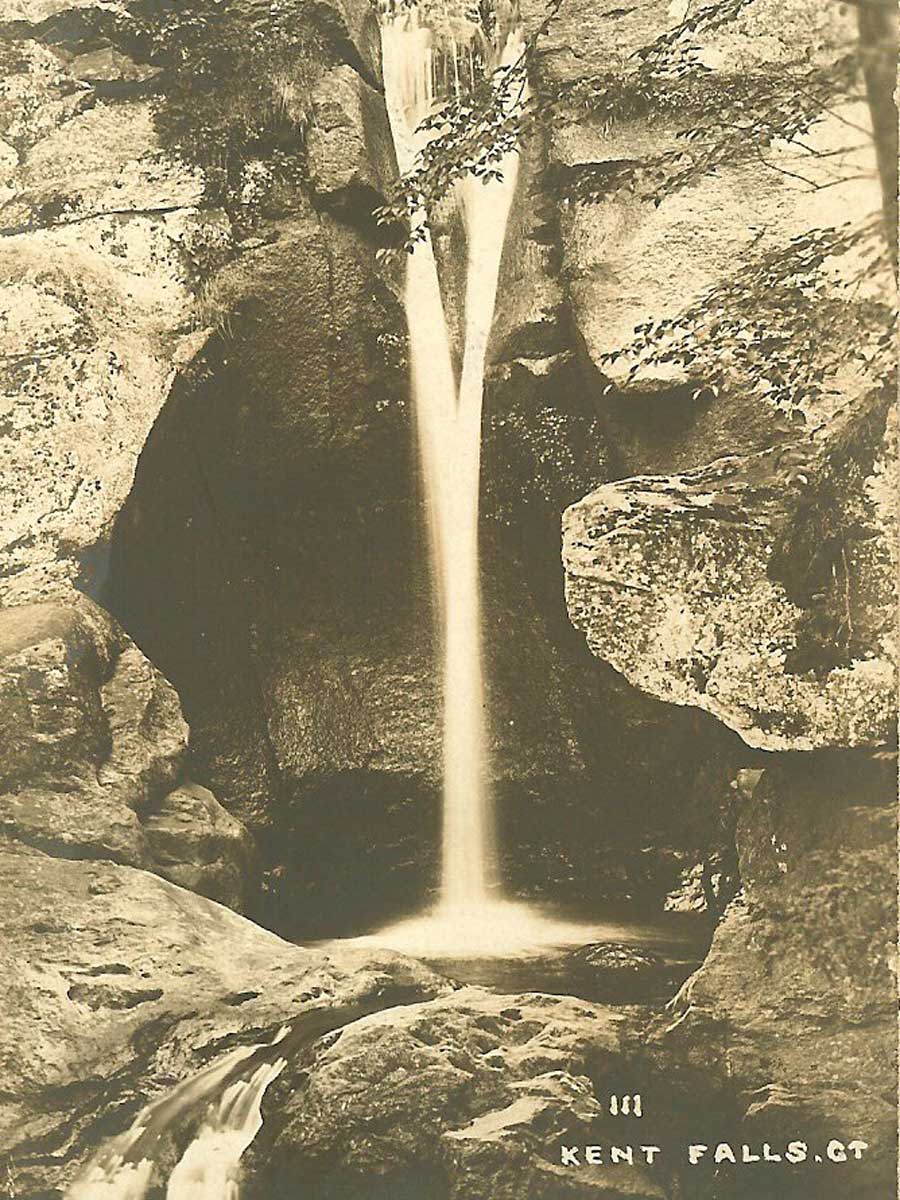 Historical image of Kent Falls